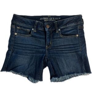 American Eagle Outfitters Women's Jean Shorts - Deep Indigo